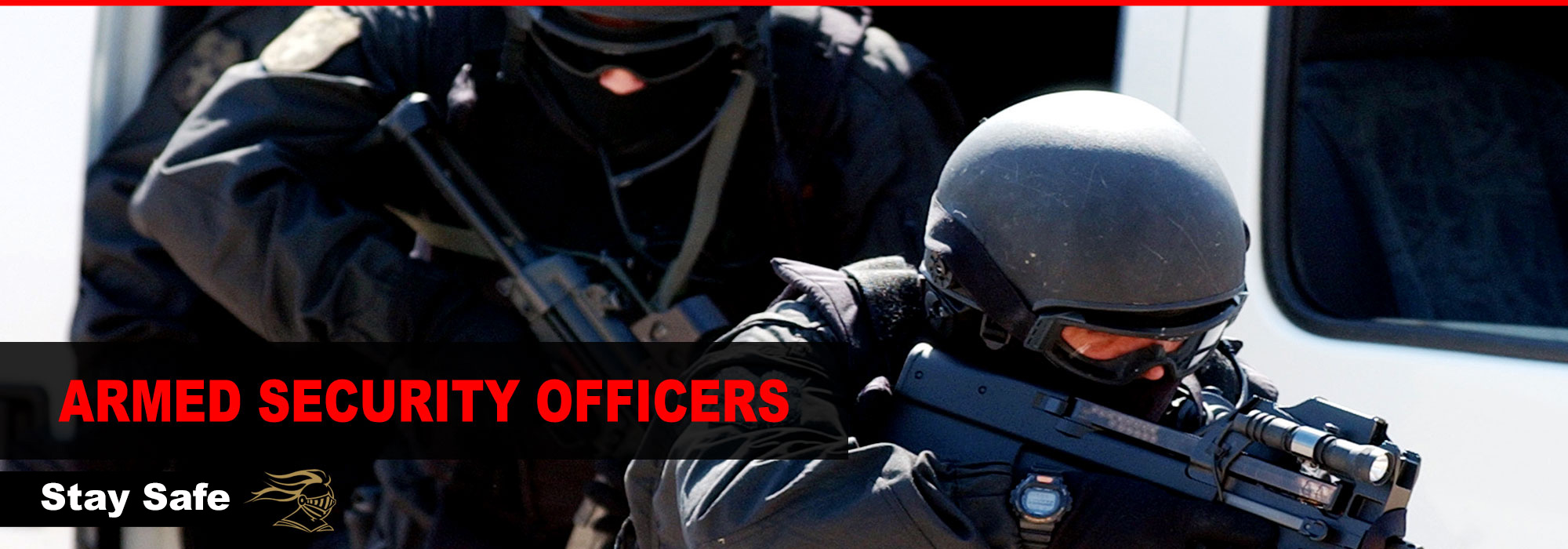 Security personnel providing our clients with the highest level of security